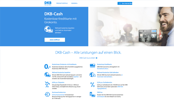 Kostenlose Kreditkarte von der DKB